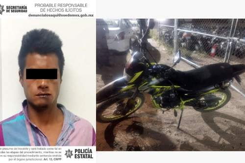 Vecinos de San Antonio la Isla detienen a ladrón moto; policías lo rescatan y lo detienen